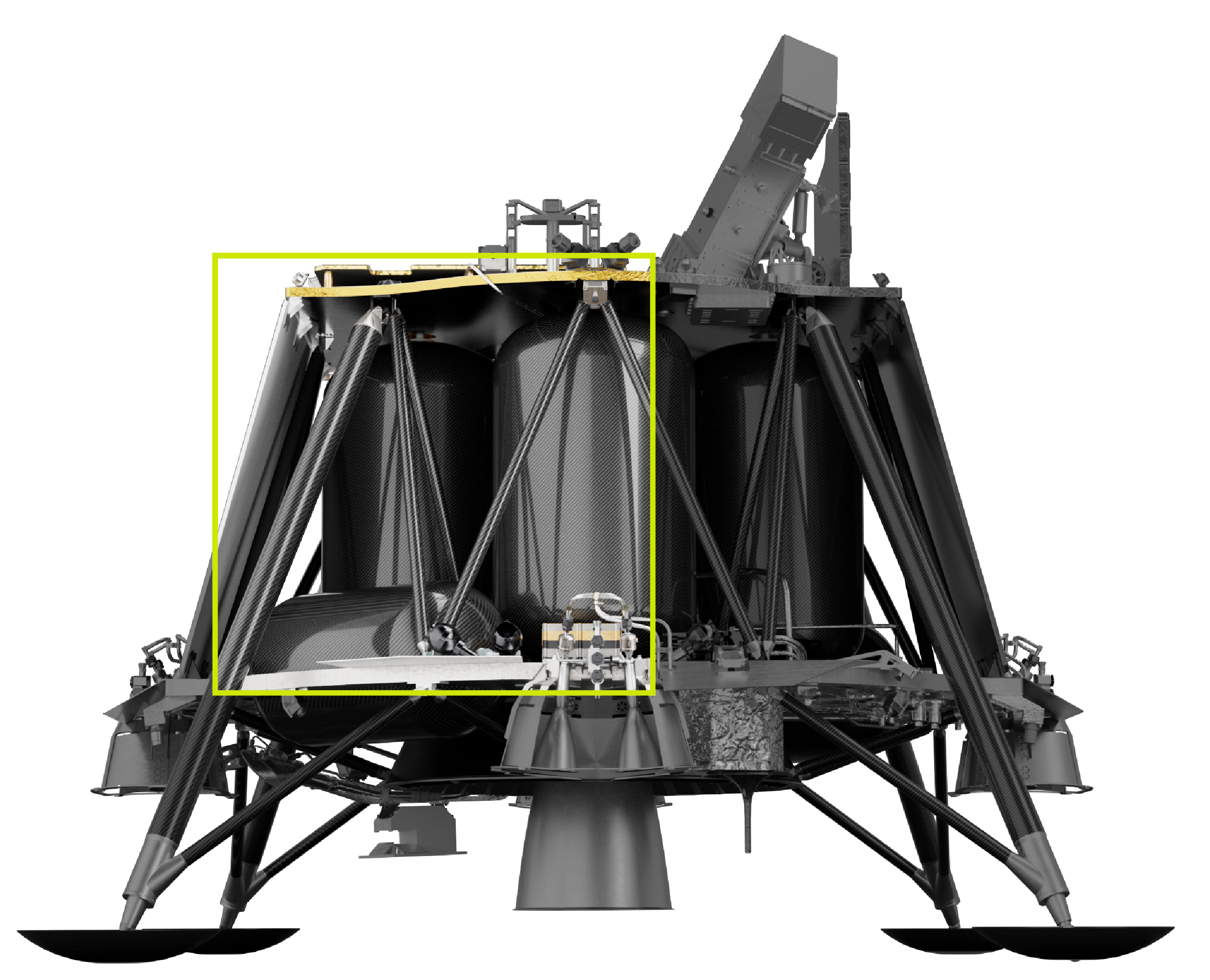 Blue Ghost Lunar Lander - Carbon Fiber Struts