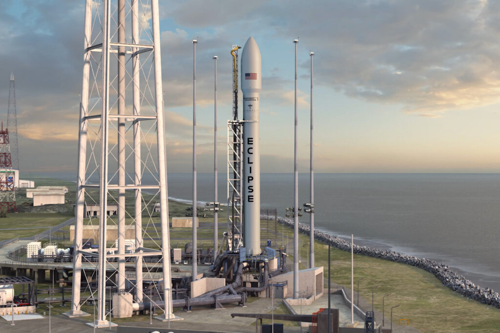 Firefly - Eclipse Launch Vehicle in Wallops - Rendering