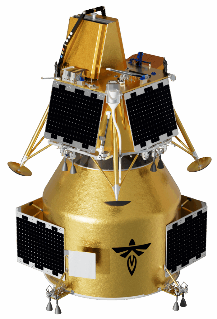 Firefly Blue Ghost Mission 4 - Full Spacecraft Stack